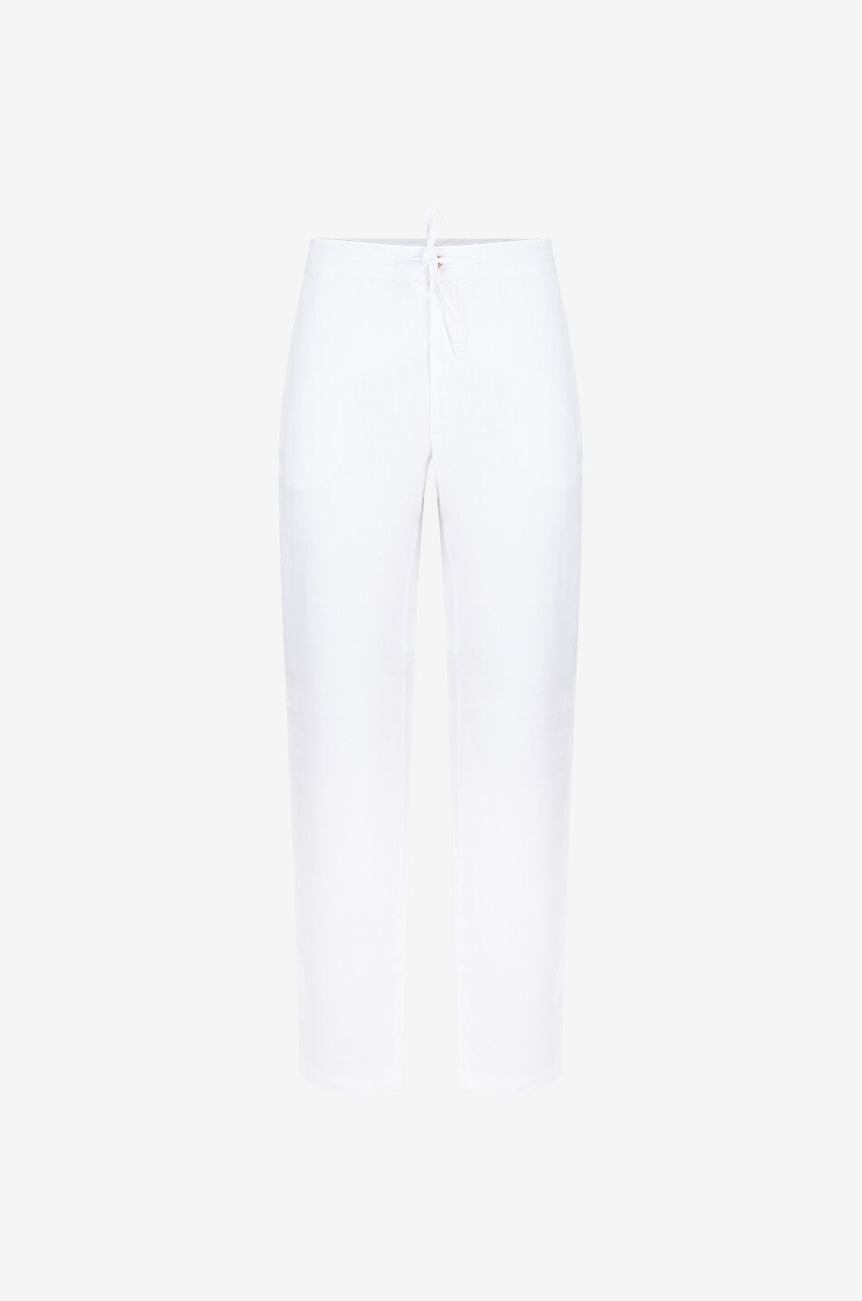 120% LINO Gerade Jogger-Hose aus Leinen Herren WEISS 1