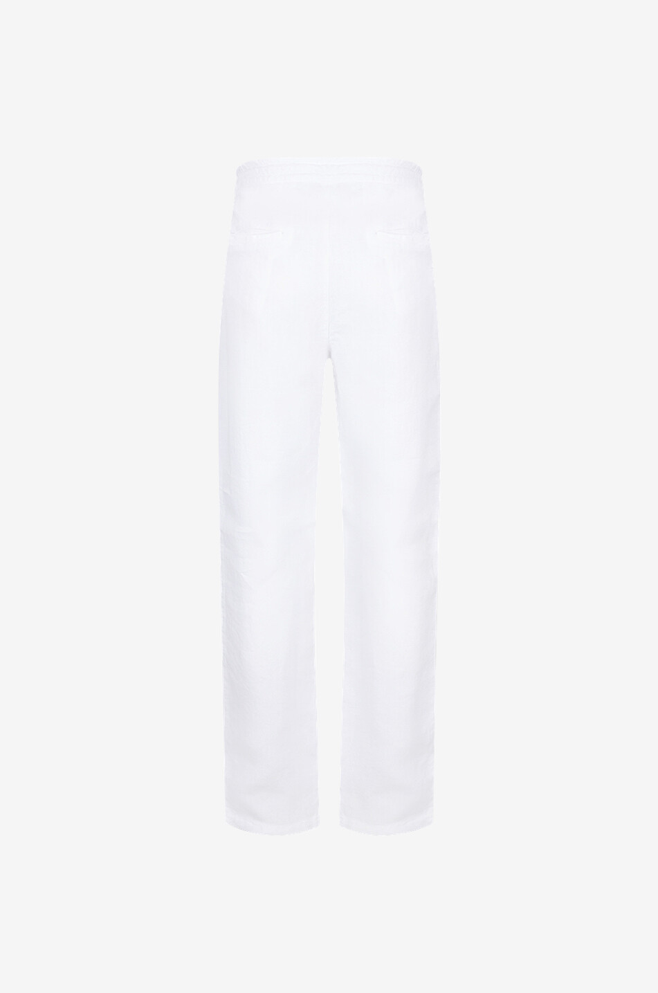 120% LINO Gerade Jogger-Hose aus Leinen Herren WEISS 2