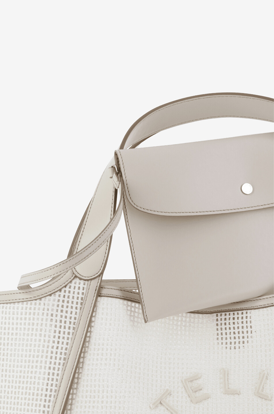 Sac cabas en résille Stella Logo