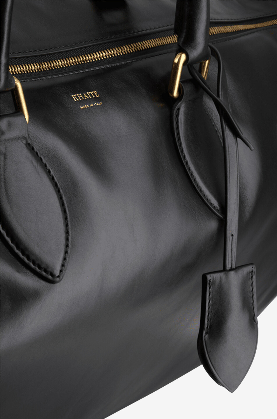 KHAITE Reisetasche aus Vintageleder The Pierre Weekender Damen SCHWARZ 6