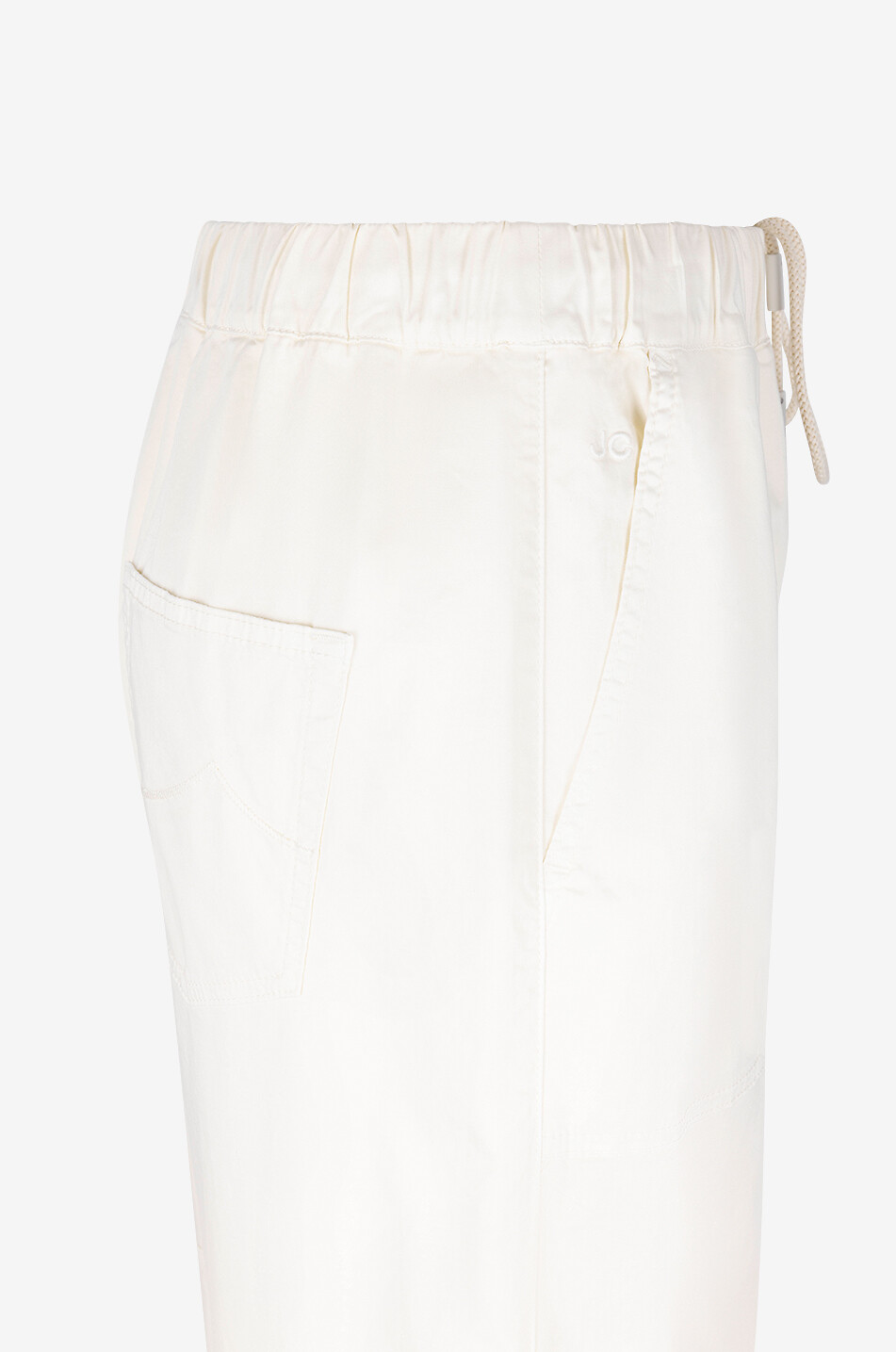 JACOB COHEN COUTURE Pantalon esprit jogger ample en satin Jamie Femme BEIGE 6
