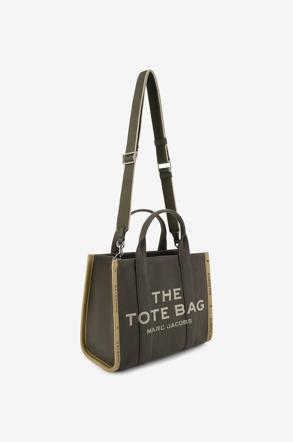MARC JACOBS The Medium Traveller Jacquard tote bag Women DARK GREEN 6
