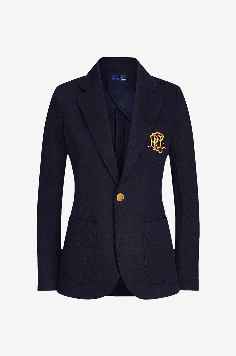 PRL embroidered cinched jacquard knit blazer POLO RALPH LAUREN Bongenie