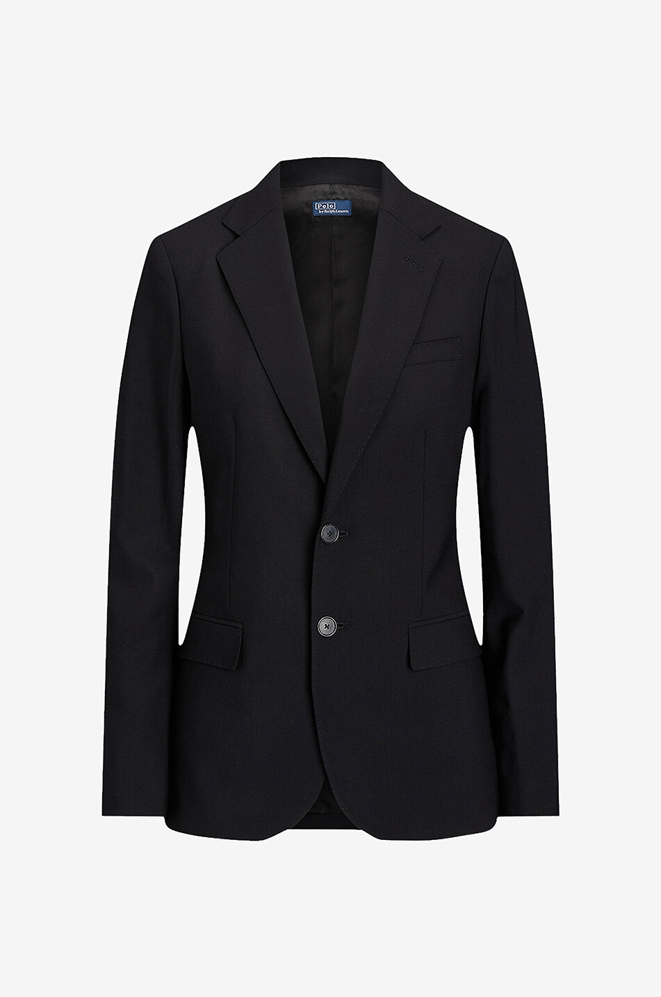 Wool stretch single-breasted blazer