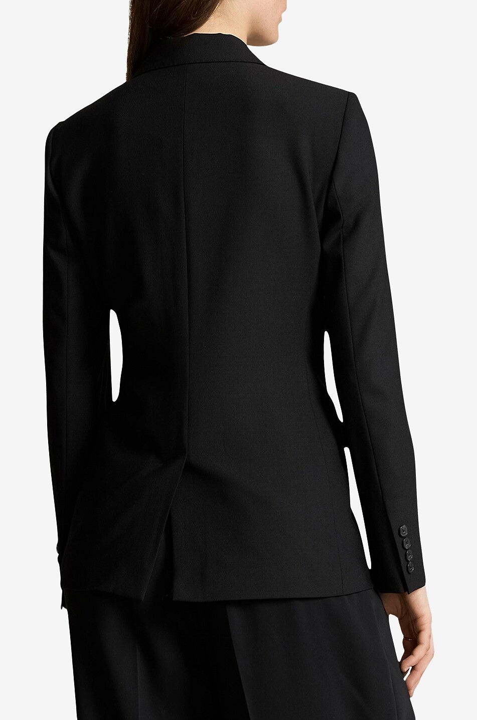 POLO RALPH LAUREN Wool stretch single-breasted blazer Women BLACK 3