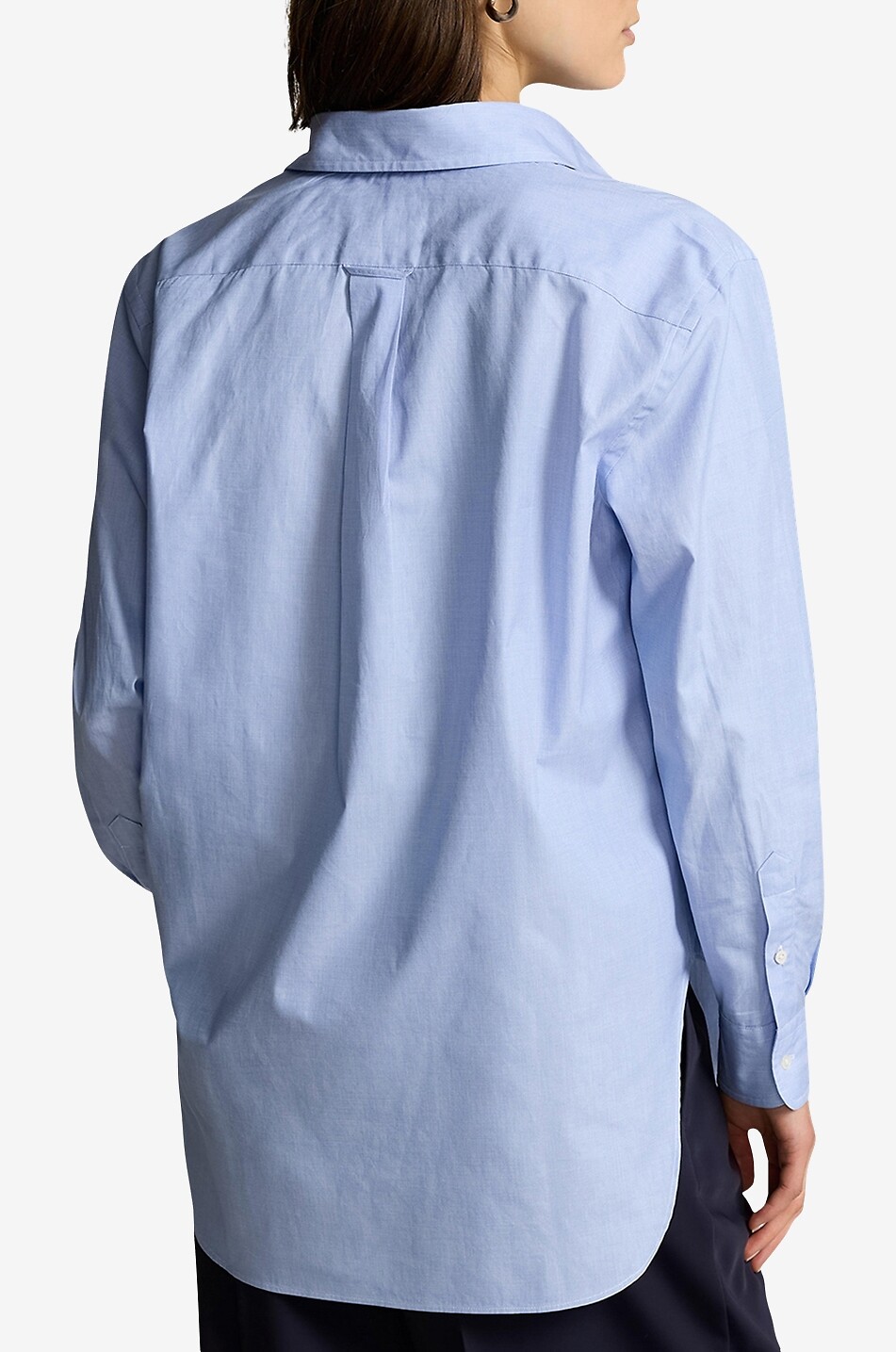 POLO RALPH LAUREN Oversize-Hemd aus Popeline Pony Damen HELLBLAU 3