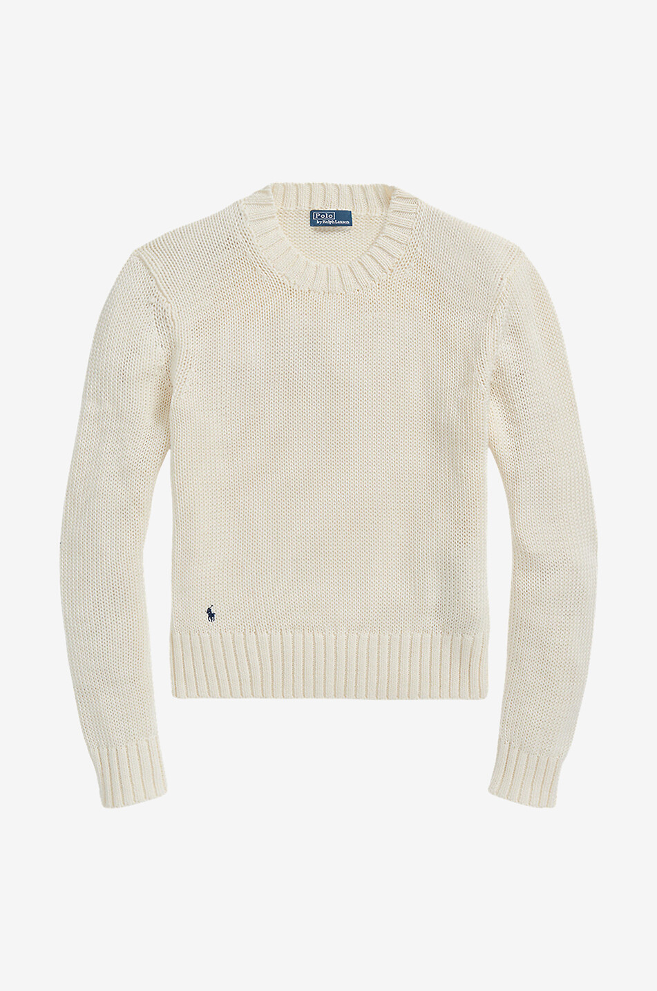 Pull à col rond en coton