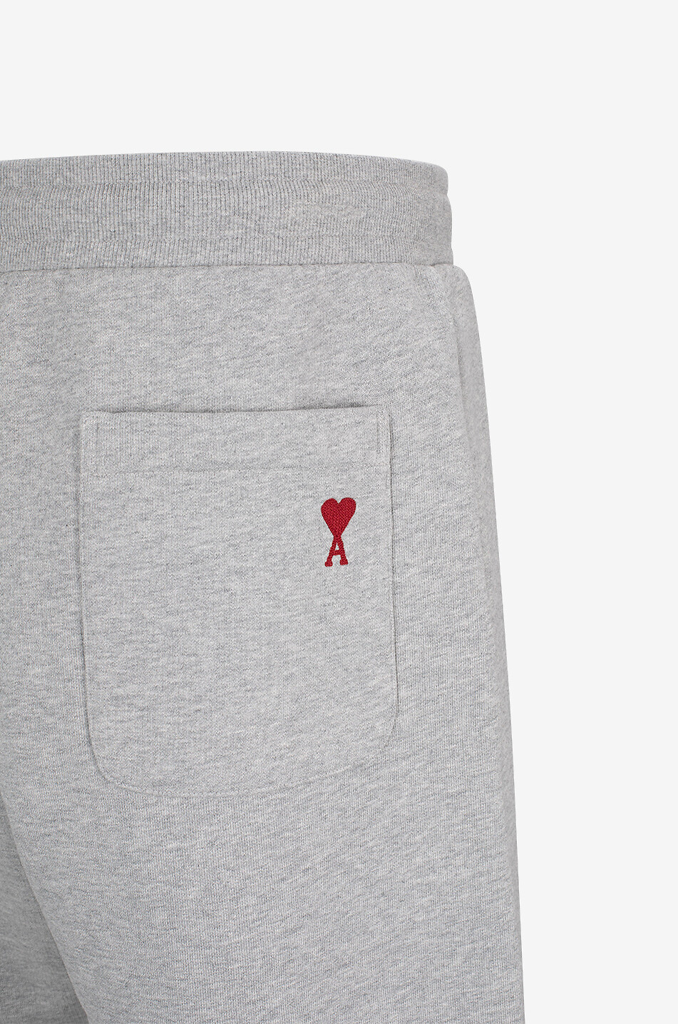 AMI Short en molleton bio Ami de Coeur Homme GRIS CLAIR 3