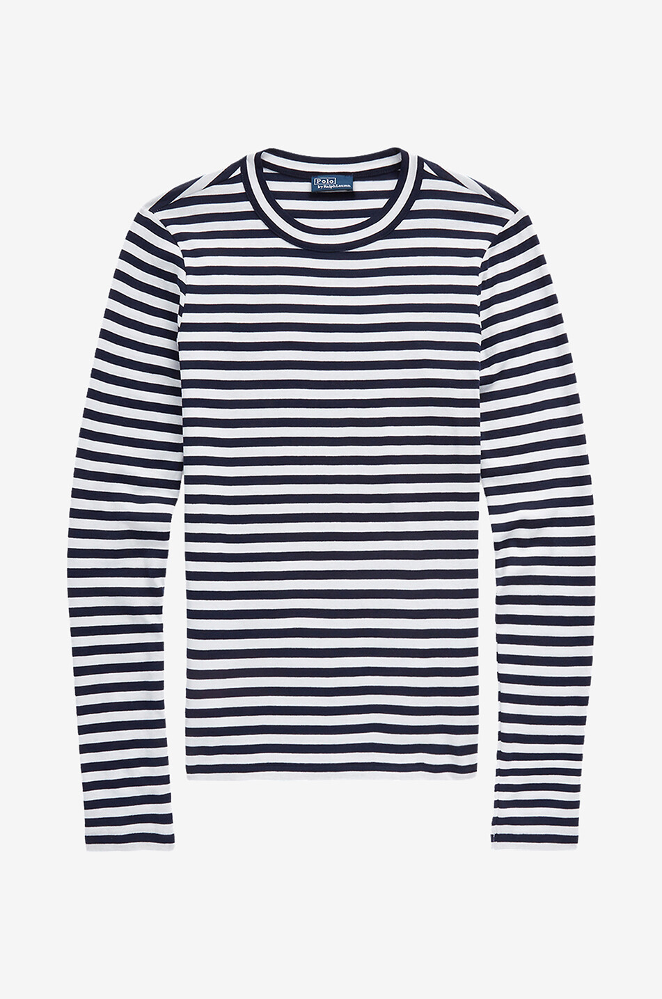 Schmales gestreiftes Langarm-T-Shirt