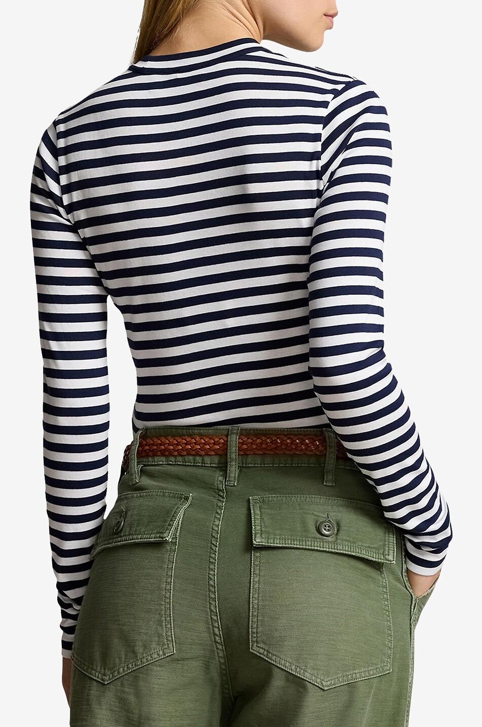 POLO RALPH LAUREN T-shirt rayé ajusté à manches longues Femme MULTICOLORE 3