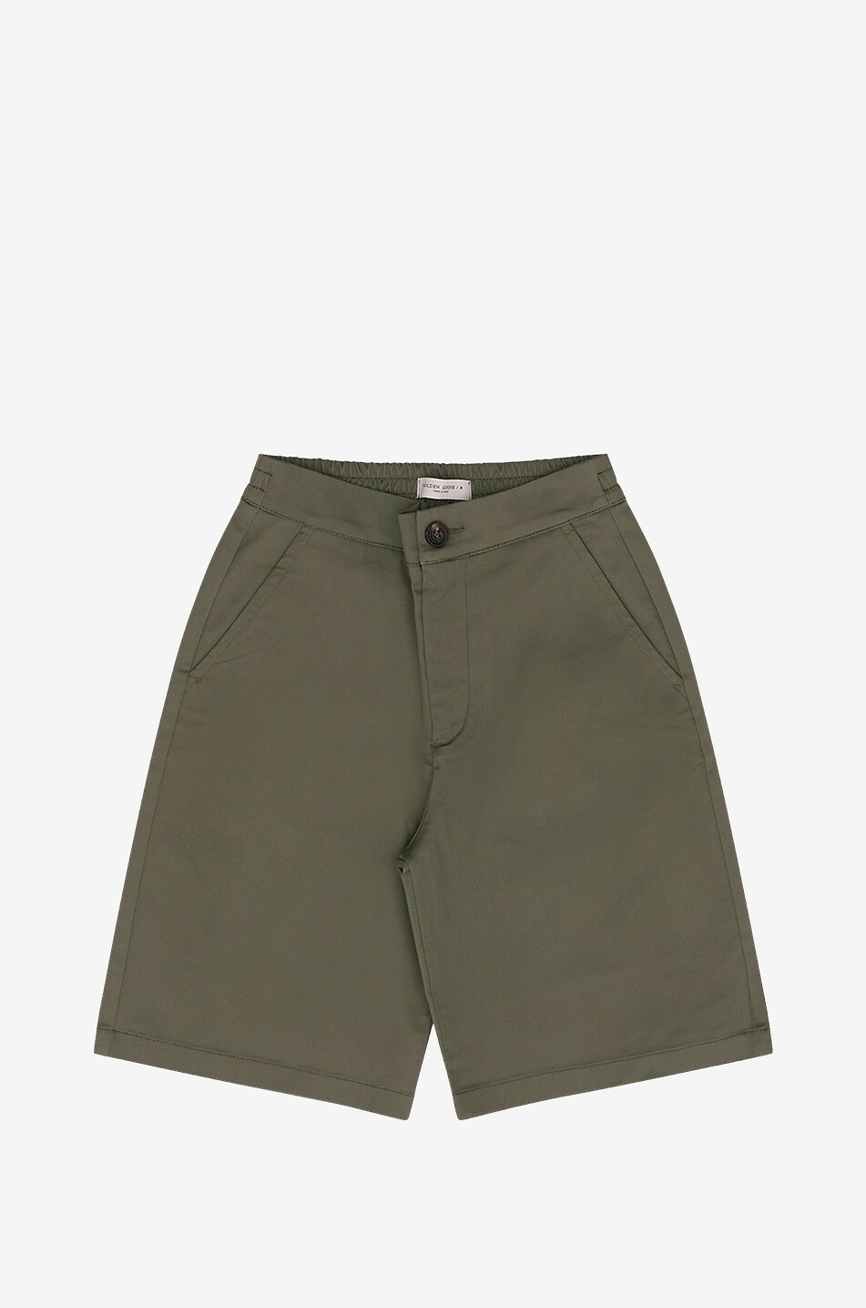 Journey I Love Golden boy's stretch gabardine Bermuda shorts
