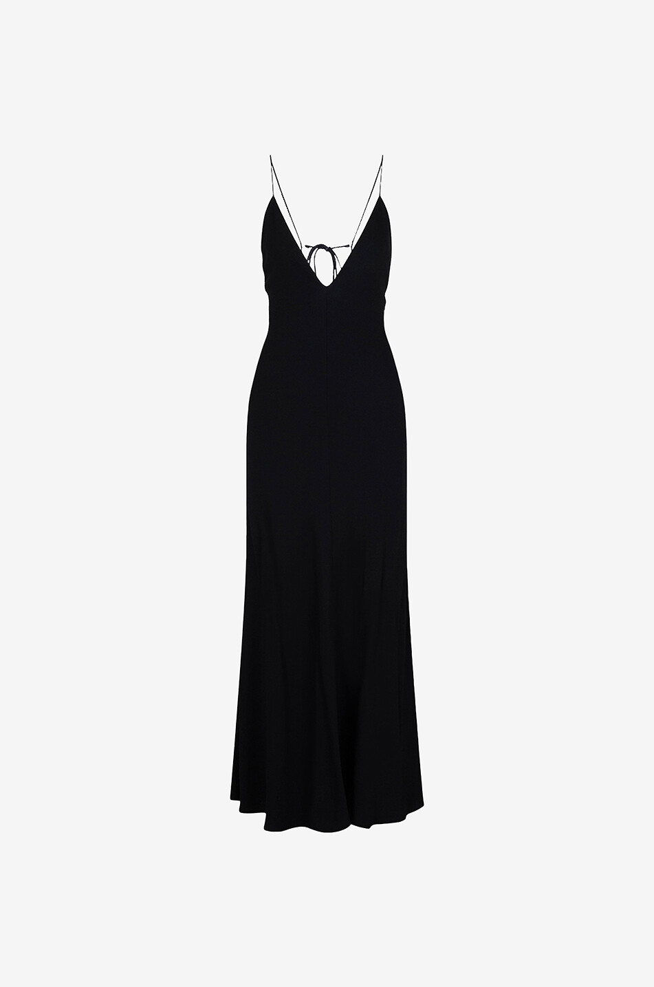 Langes Trägerkleid aus Viskose