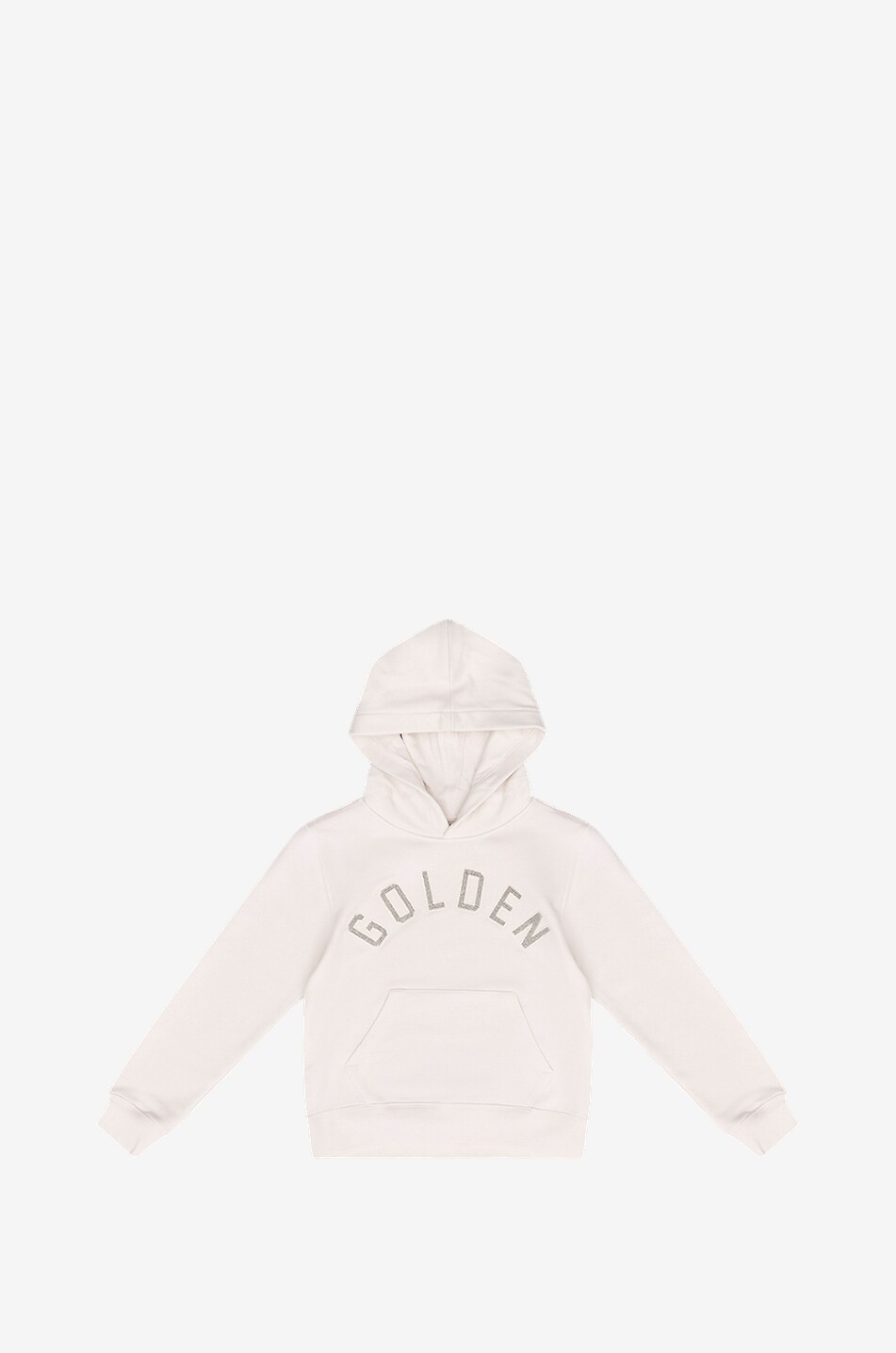 GOLDEN GOOSE Sweat-shirt à capuche fille Journey Bead Logo Fille BLANC CASSE 1