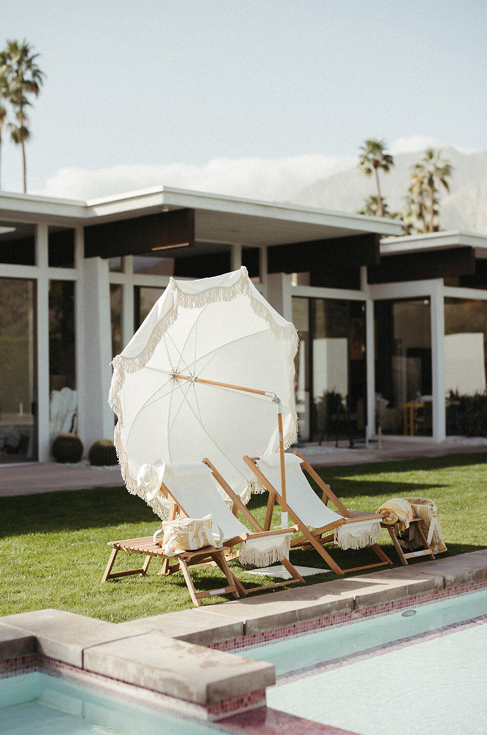Sonnenschirm mit Fransen The Premium Beach Umbrella