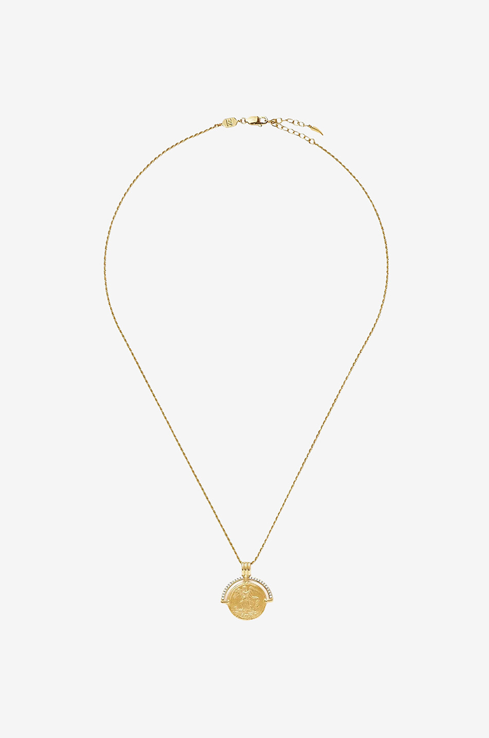 MISSOMA Lucy Williams Fortuna Arc Coin medal gold-tone necklace Women GOLDEN 1