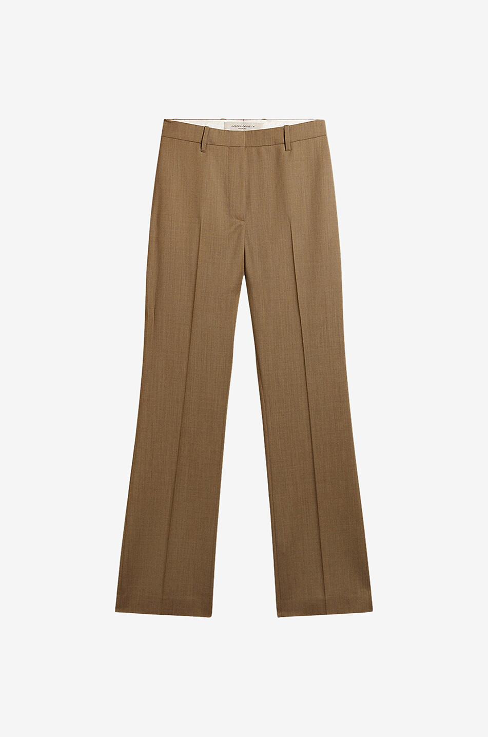 GOLDEN GOOSE Marghera straight-leg wool trousers Women CAMEL 1