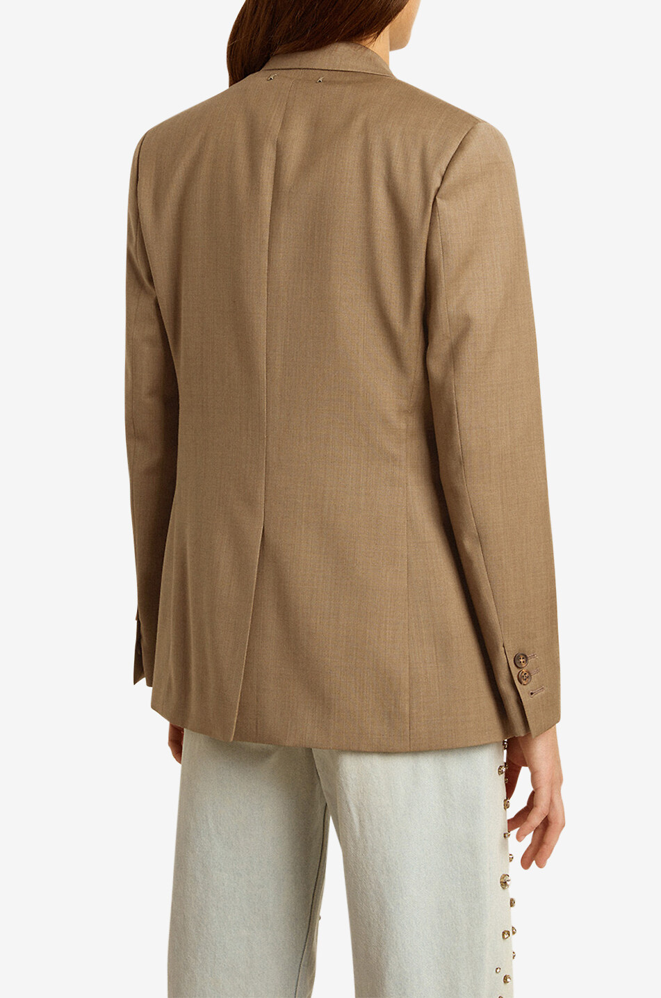 GOLDEN GOOSE Marghera single-breasted wool blazer Women CAMEL 3