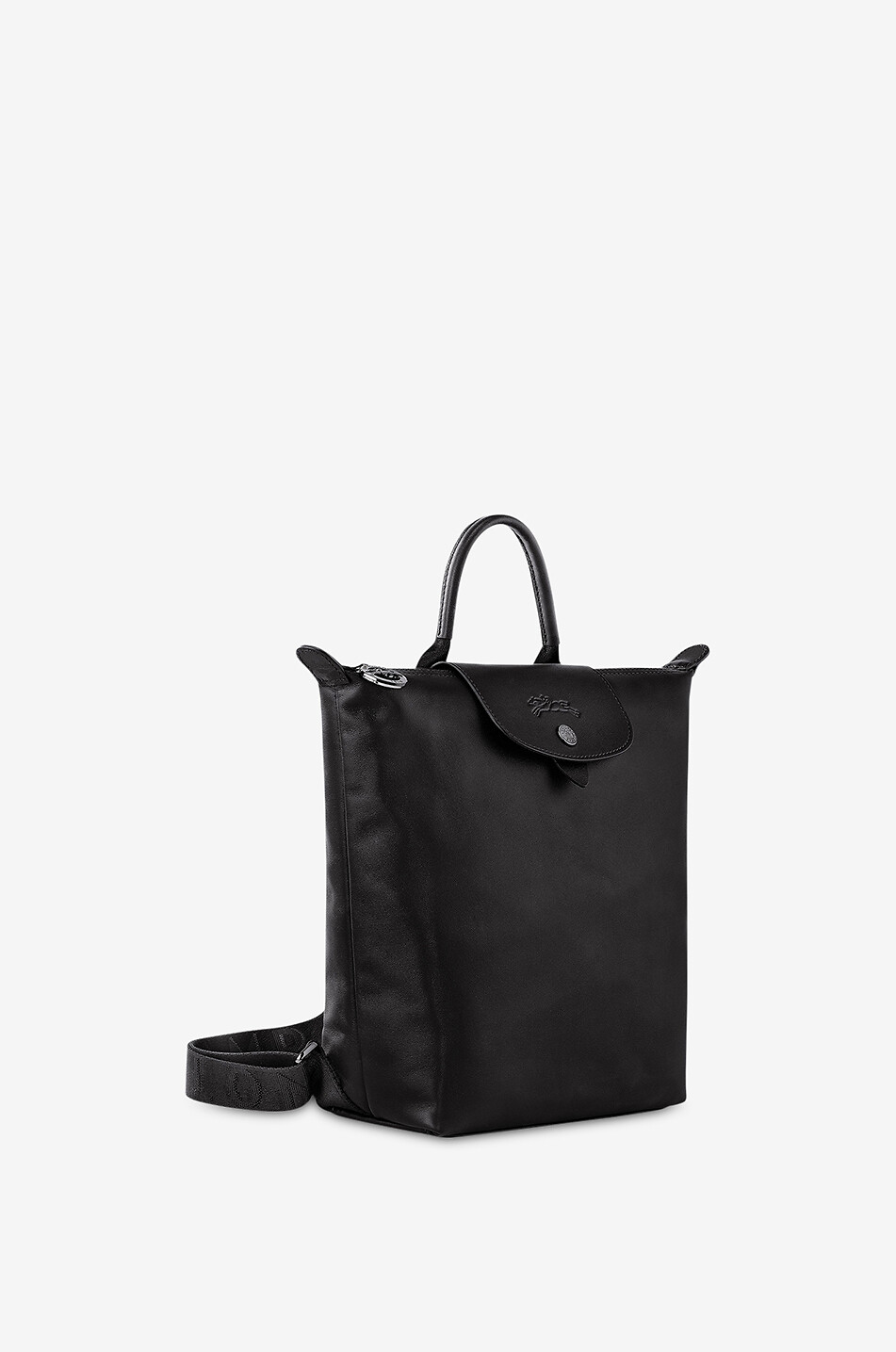 LONGCHAMP Sac à dos en cuir lisse Le Pliage Xtra S Femme NOIR 2