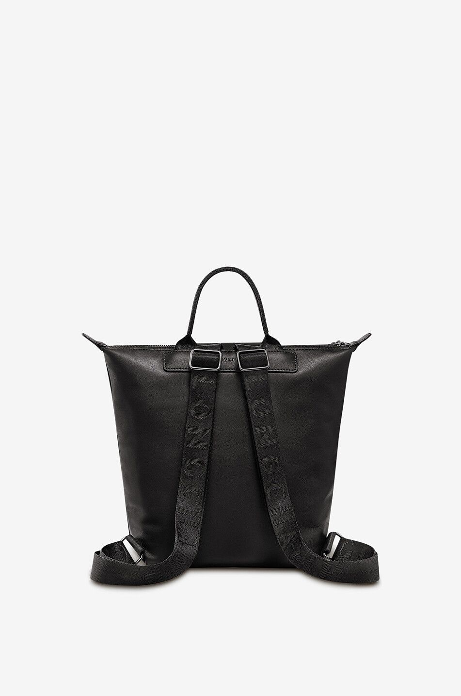 Longchamp black on black le pliage best sale