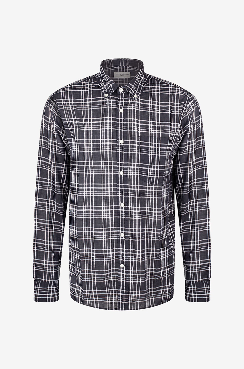 Kariertes Hemd aus Baumwolle Arsene