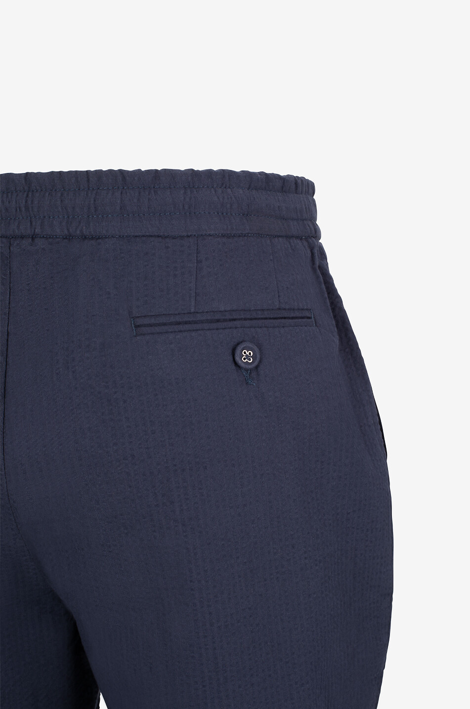 OFFICINE GENERALE Bermuda en seersucker Phil Homme BLEU FONCE 3