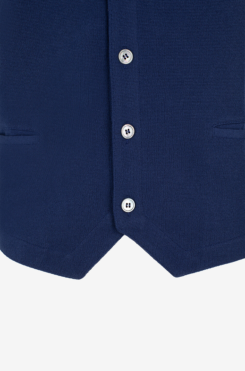 GRAN SASSO Weste aus Baumwolle Herren MITTELBLAU 3