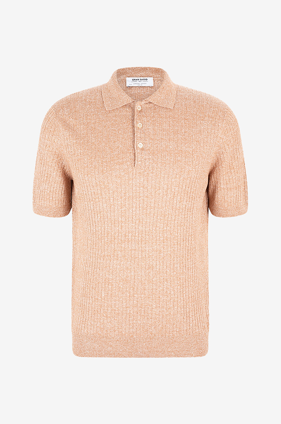 Polohemd aus Leinen und Baumwolle