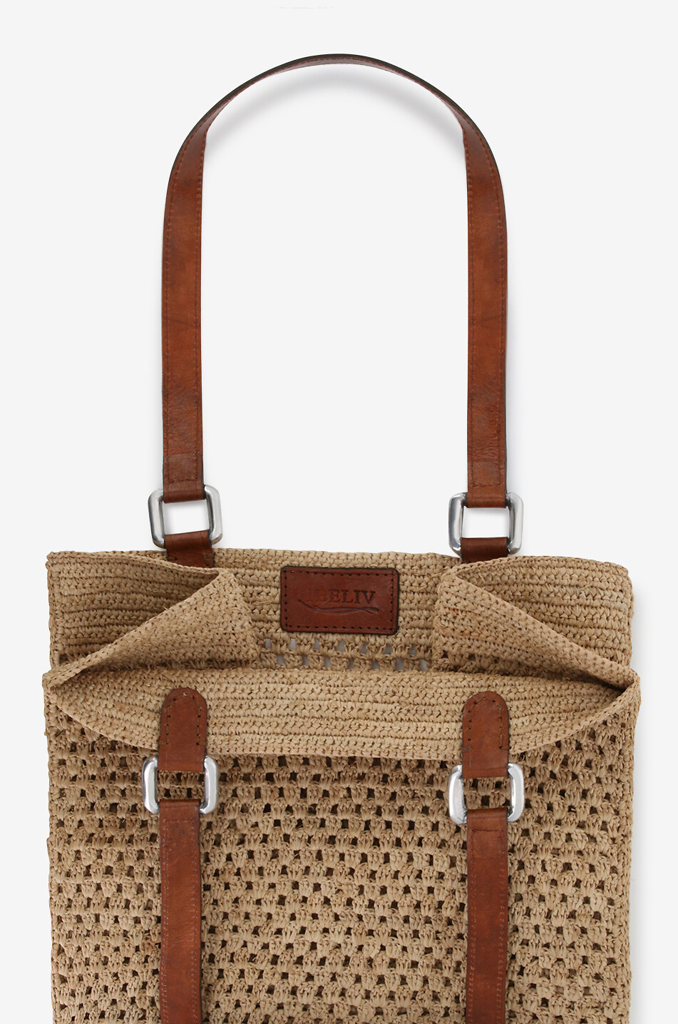 IBELIV Cabas en raphia Irina Femme BEIGE 3