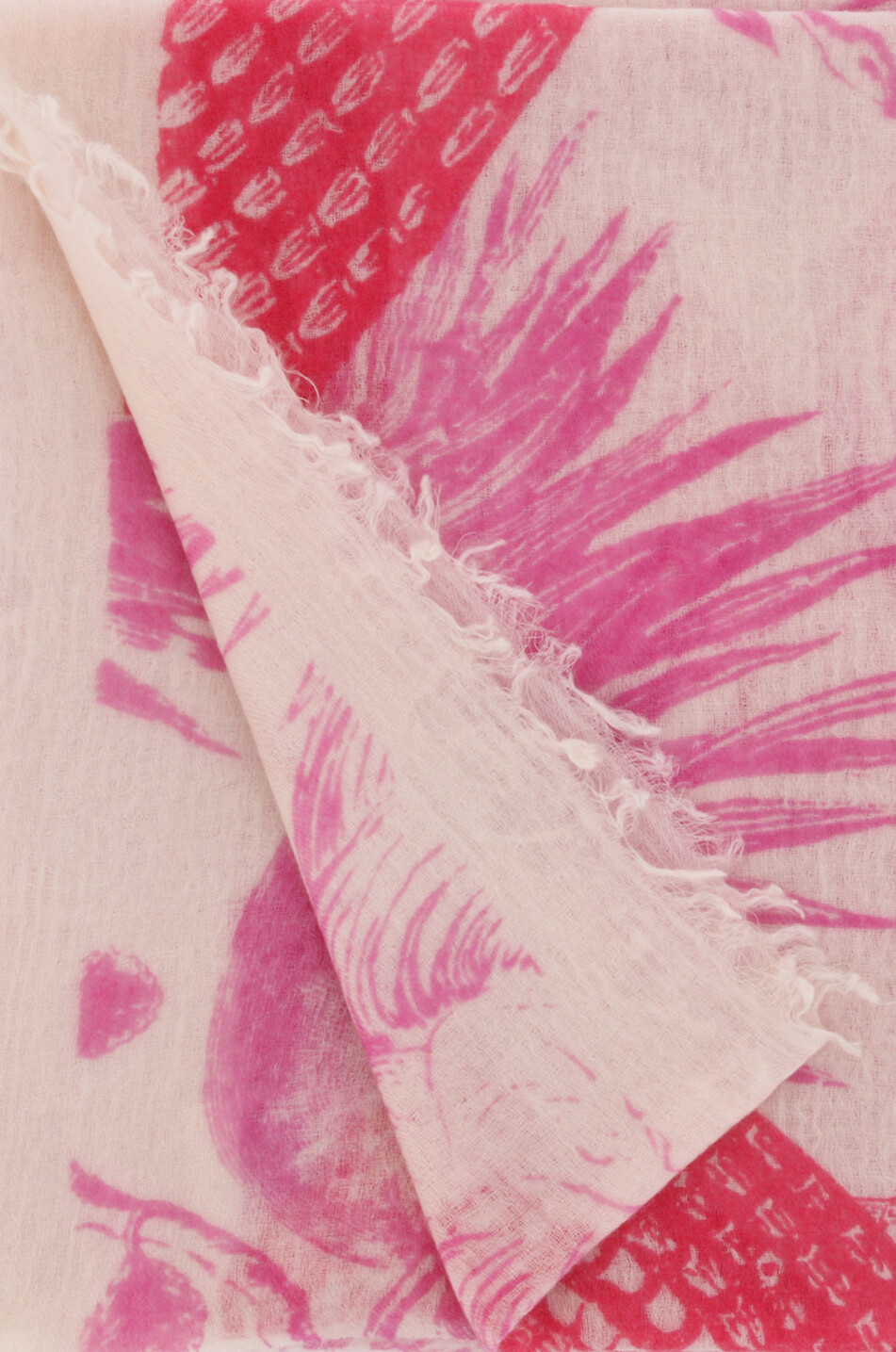 FRIENDLY HUNTING Garden Eden cashmere shawl Women PINK 2