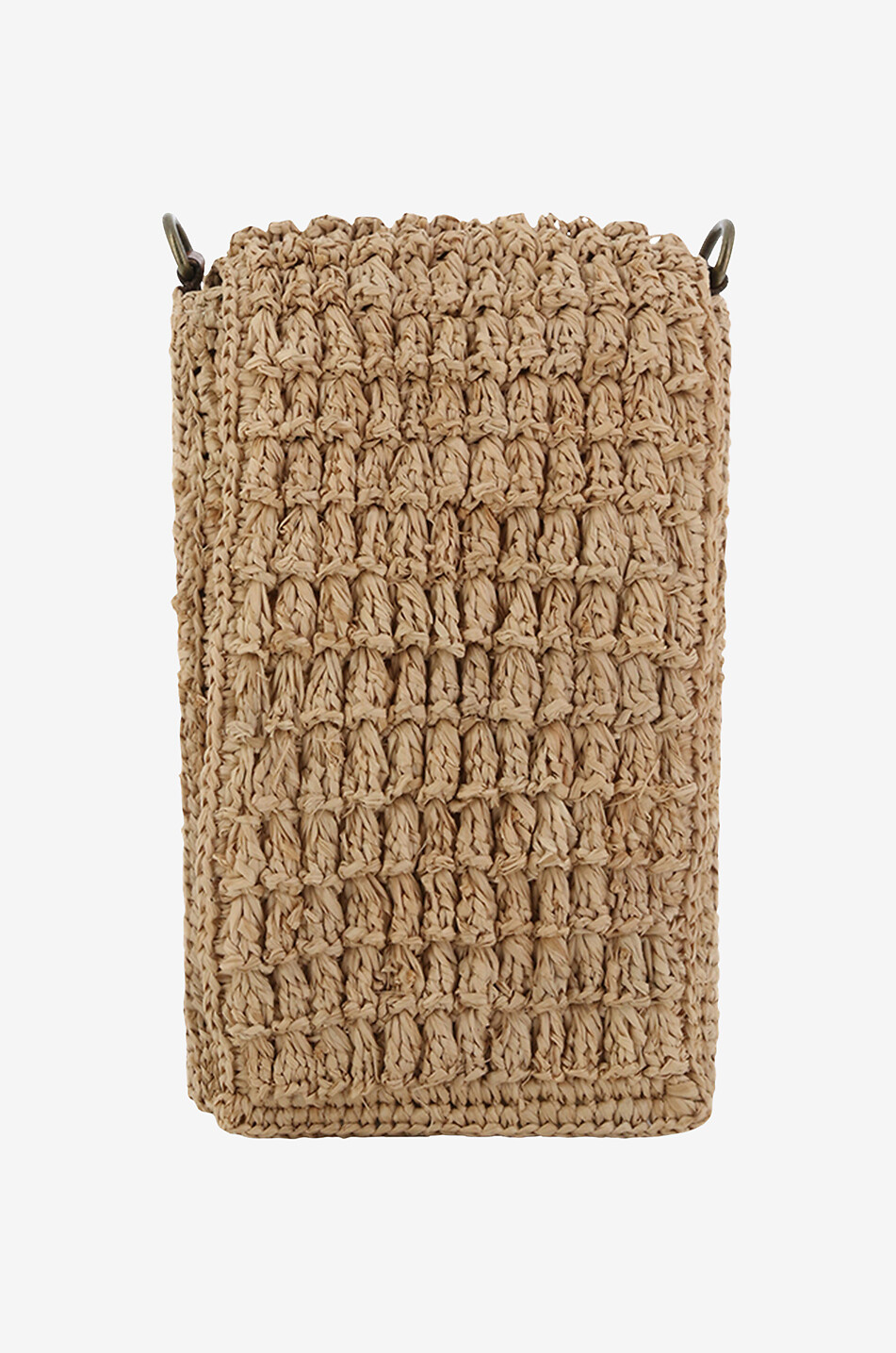 IBELIV Smartphonetasche aus Raffiabast Vao Damen BEIGE 1