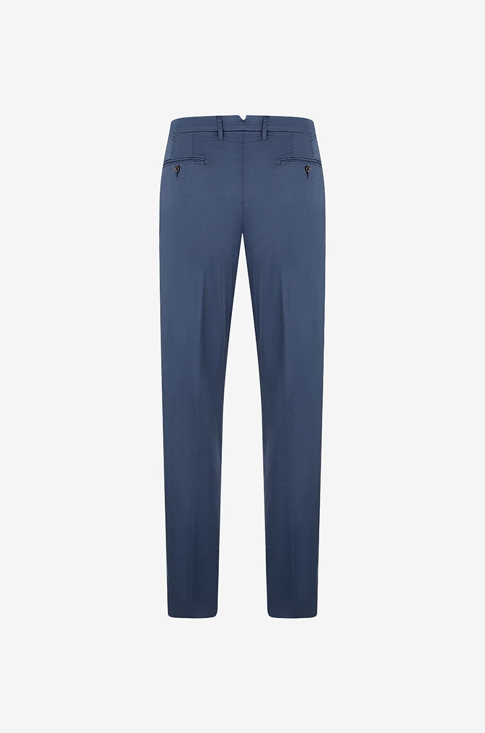 Cotton and silk slim fit trousers