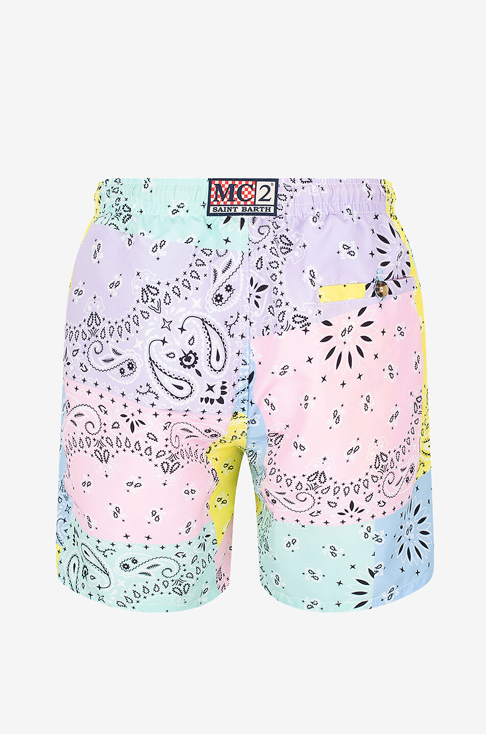 MC2 SAINT BARTH Caprese Bandana Patchwork swim shorts Men MULTI COLOURED 2