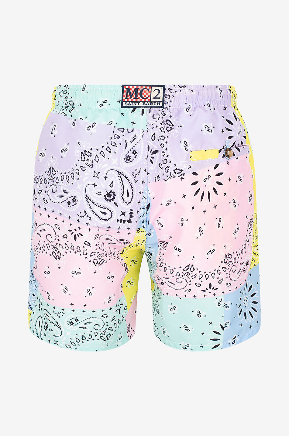 MC2 SAINT BARTH Caprese Bandana Patchwork swim shorts Men MULTI COLOURED 2