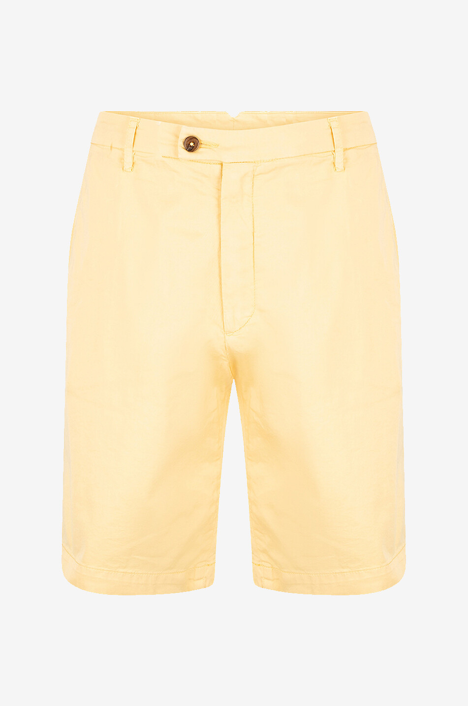 MAURIZIO BALDASSARI Cotton and silk Bermuda shorts Men MEDIUM YELLOW 1