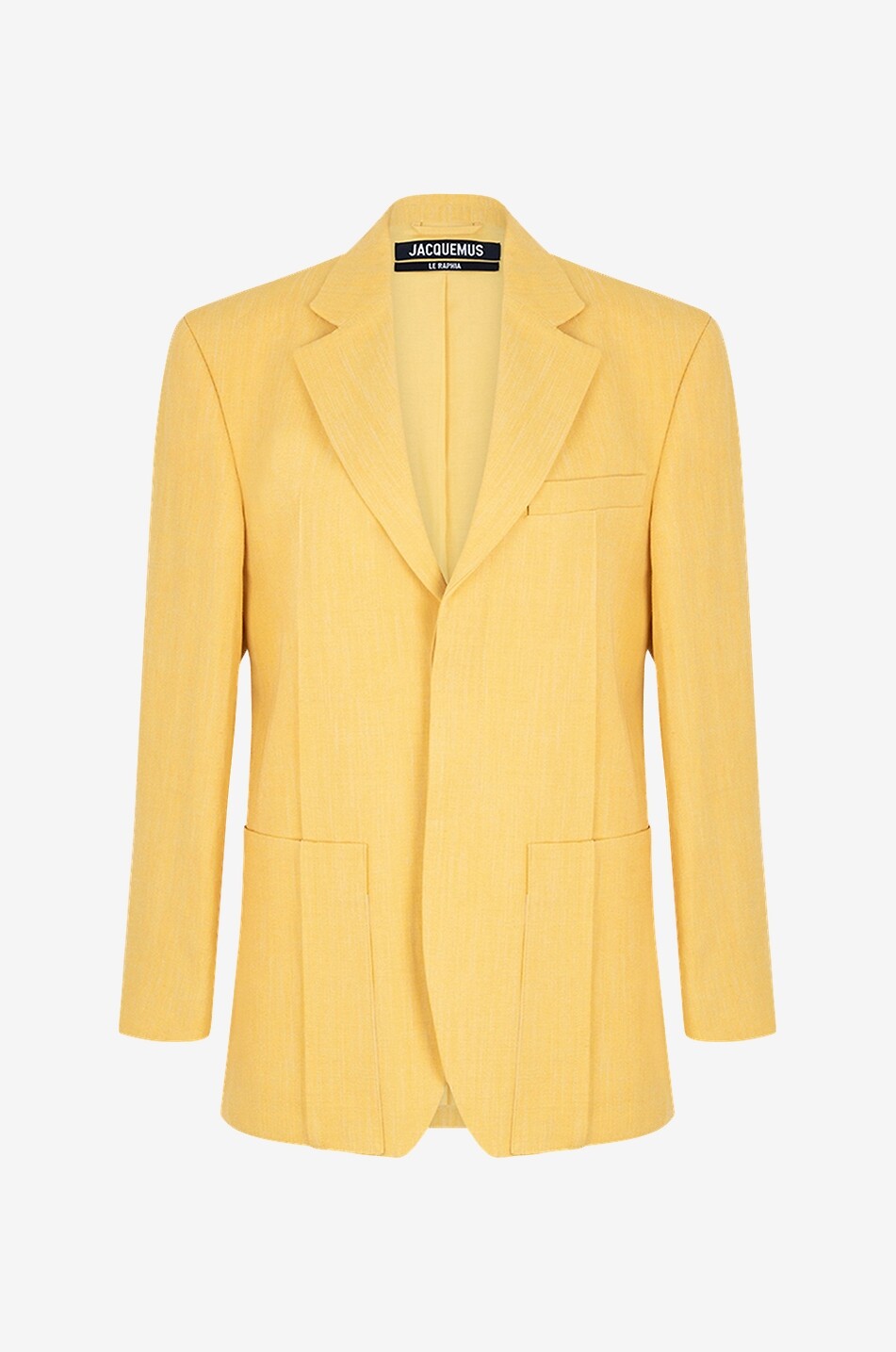 JACQUEMUS La Veste d'Homme linen and viscose blazer Women YELLOW 1