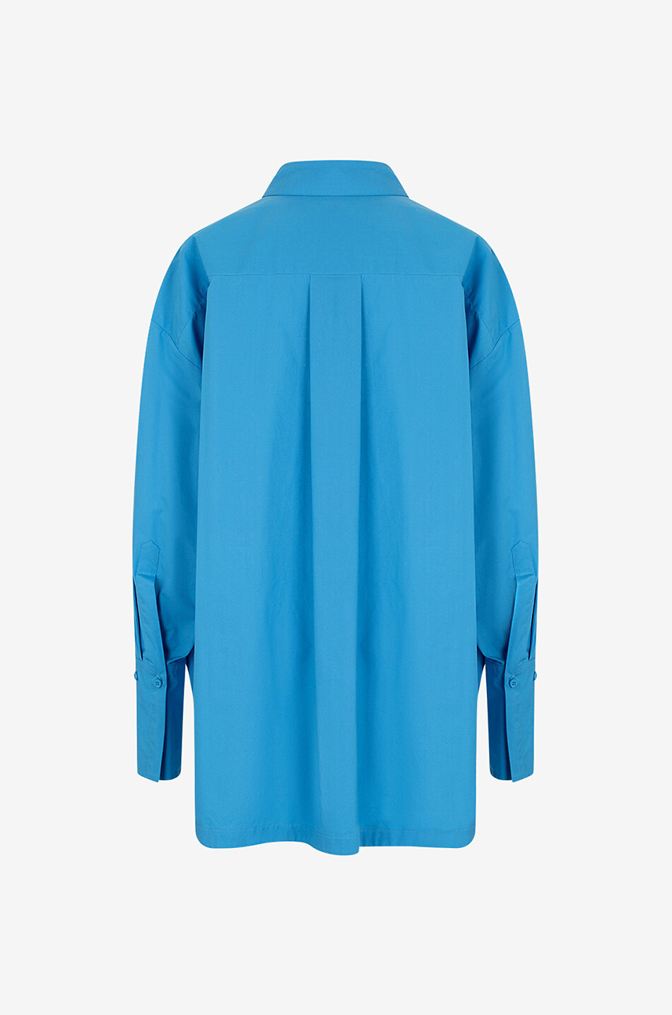 THE ATTICO Diana cotton long-sleeved shirt Women BLUE 2