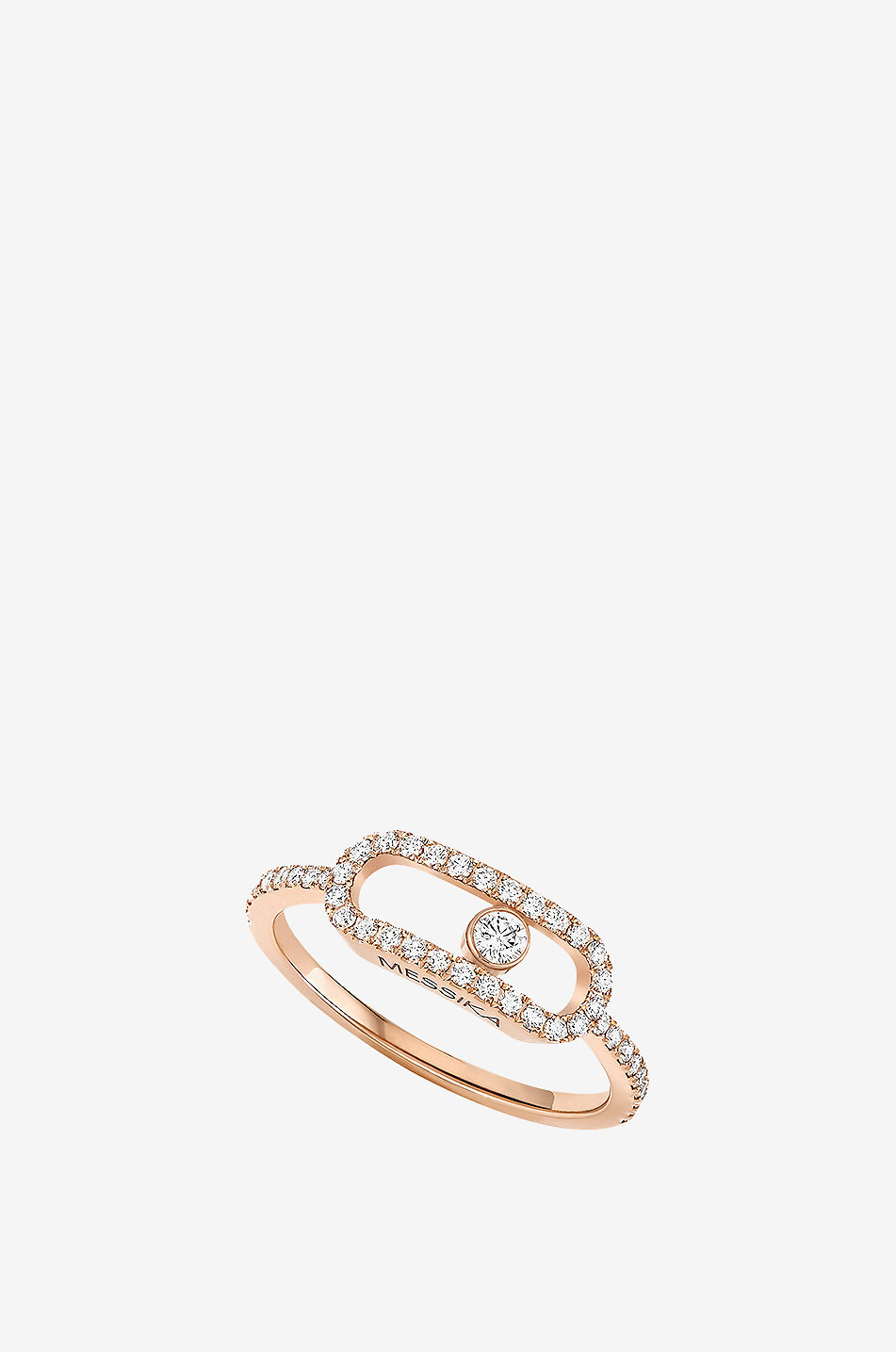 Ring aus Roségold und Diamanten Move Uno GM Pavée