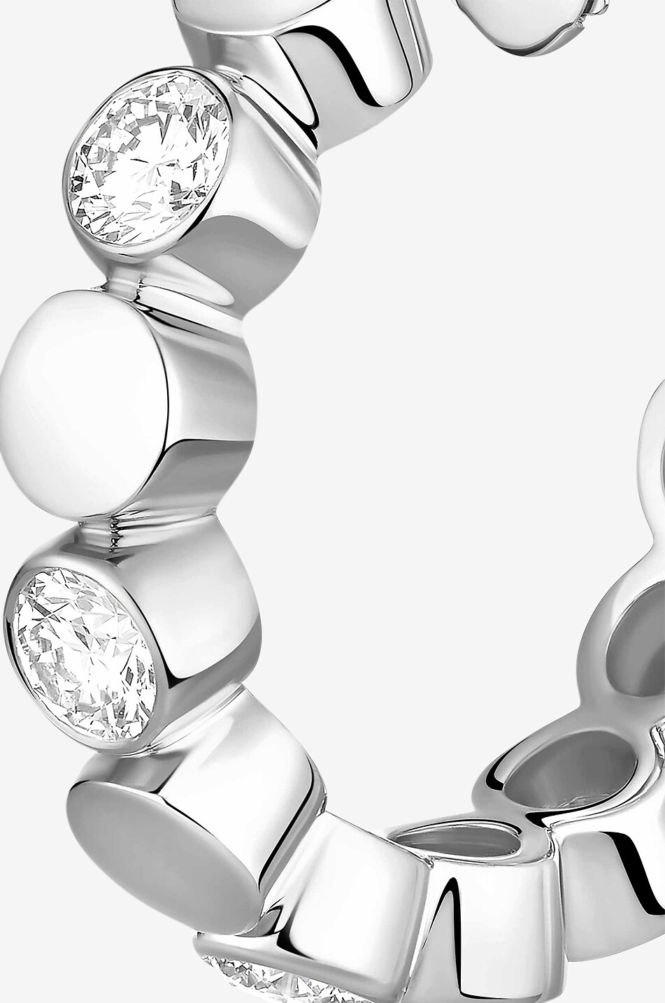 MESSIKA Creolen aus Gold und Diamanten D-Vibes Damen WEISS 4