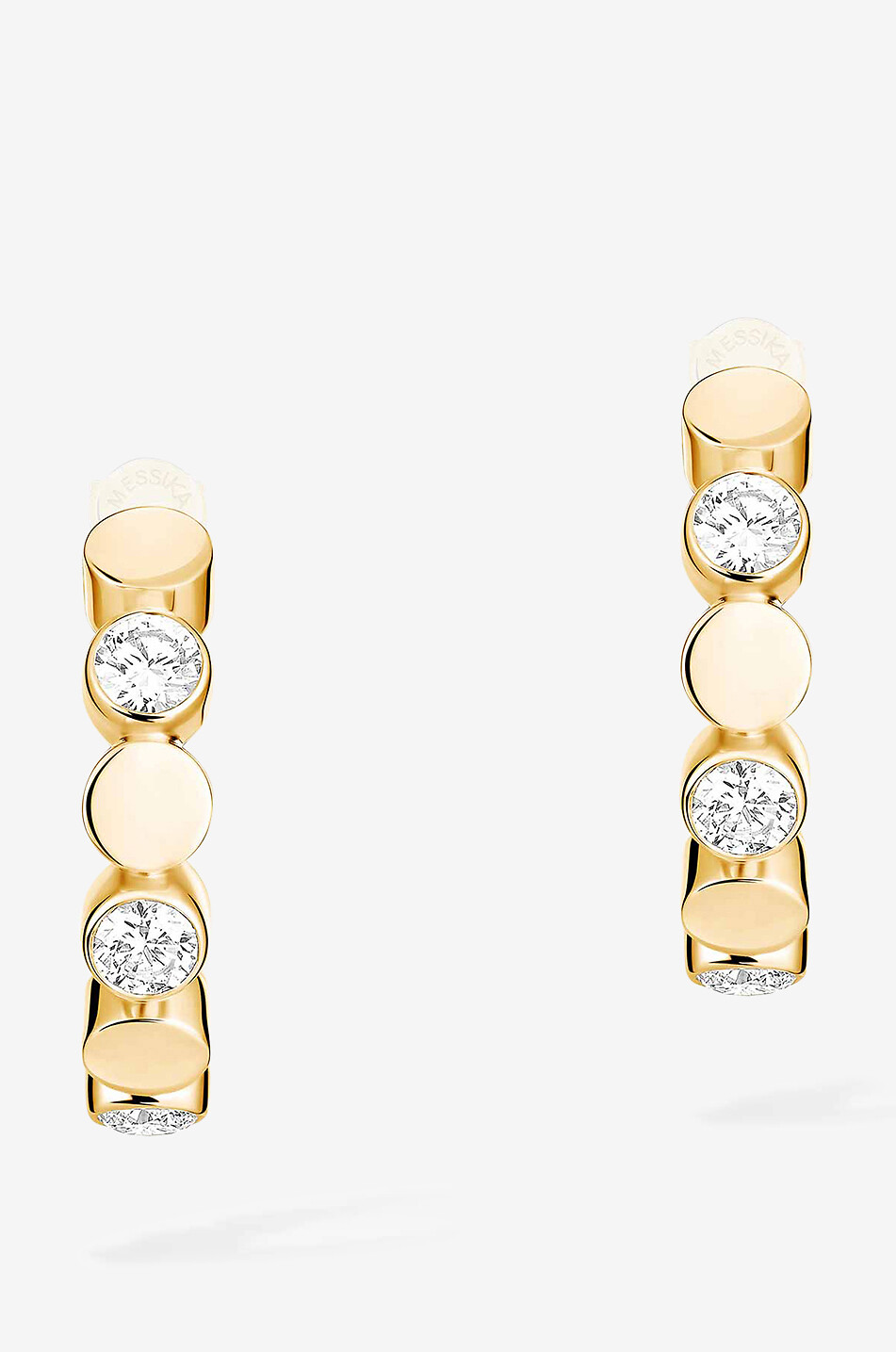 MESSIKA Creolen aus Gold und Diamanten D-Vibes Damen GELB 3