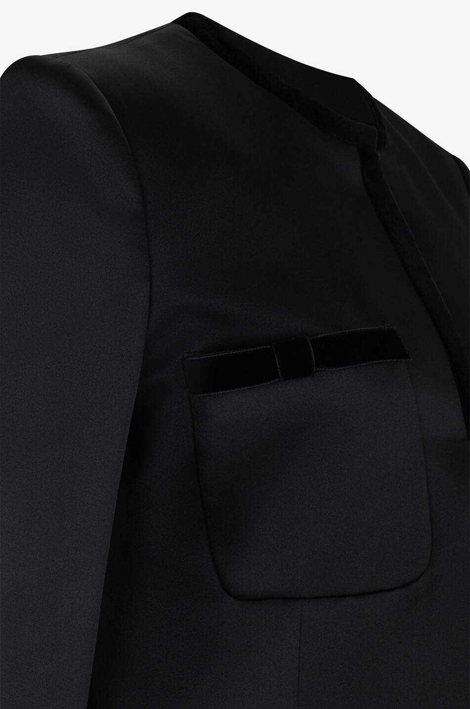 Round-neck suit jacket