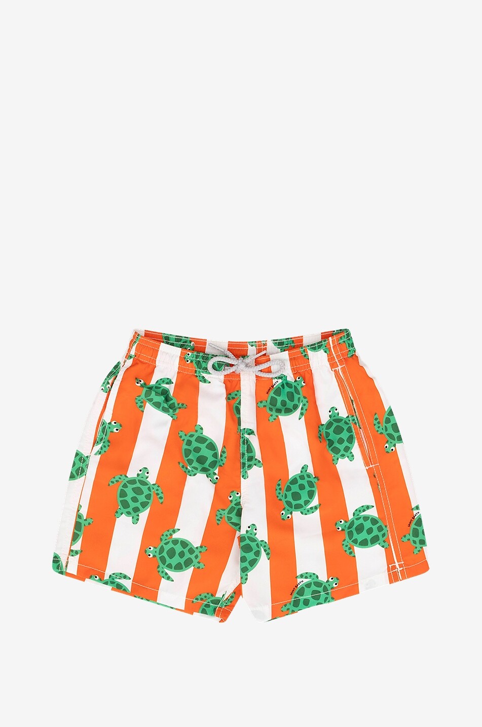 MC2 SAINT BARTH Badeshorts für Jungen Jean Turtle Stripe Junge ORANGE 1