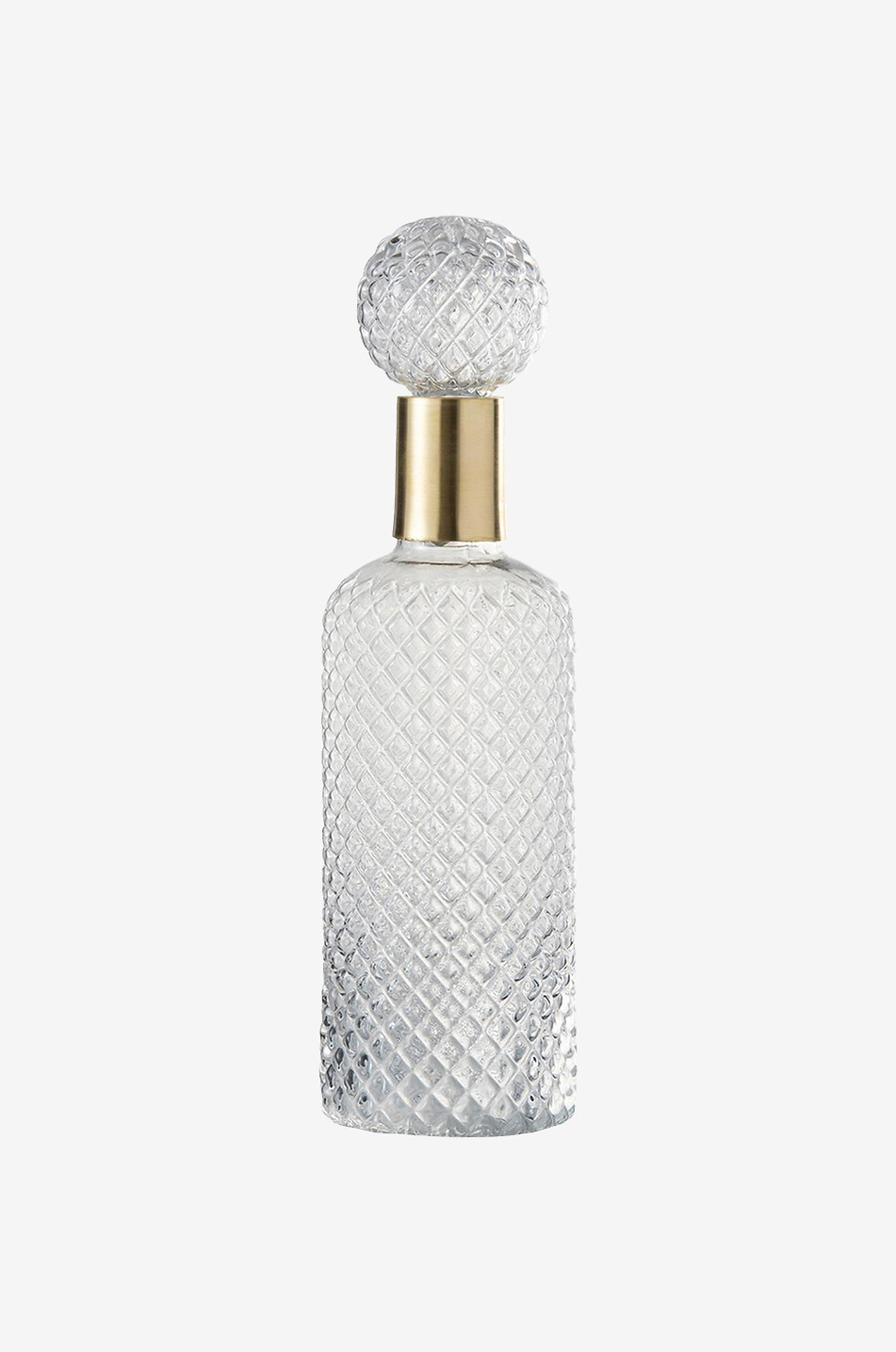 JOLIPA Grosse Glasflasche Haus WEISS 1