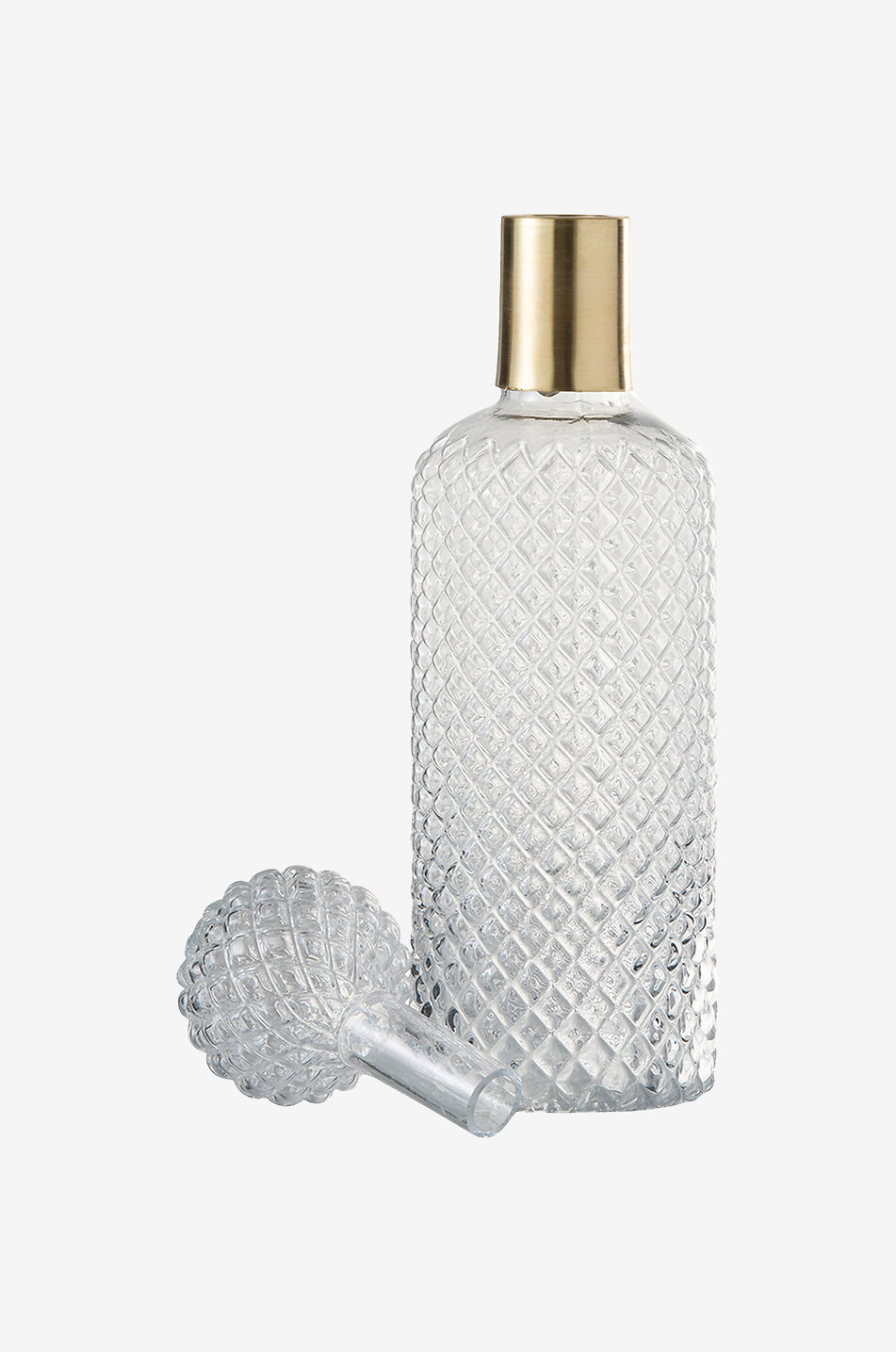 JOLIPA Grosse Glasflasche Haus WEISS 2