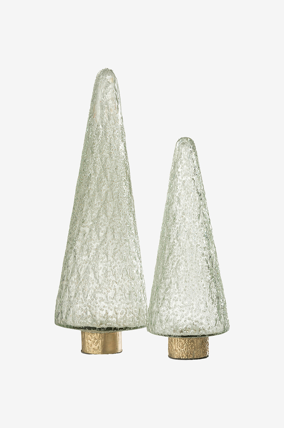 Grosser dekorativer Tannenbaum aus Glas