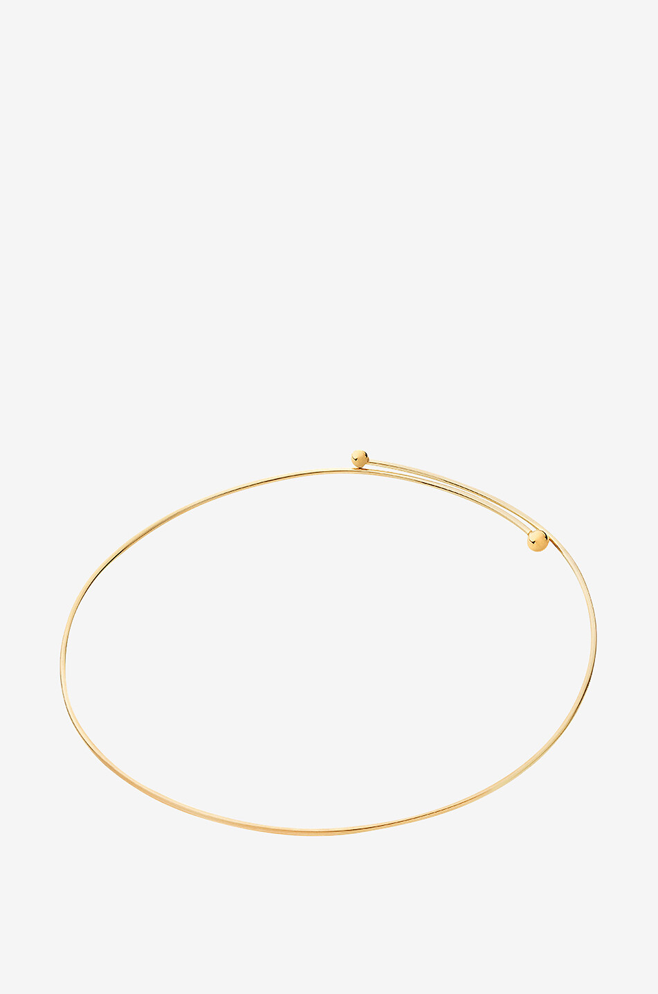 Collier ras du cou rigide en or Signature