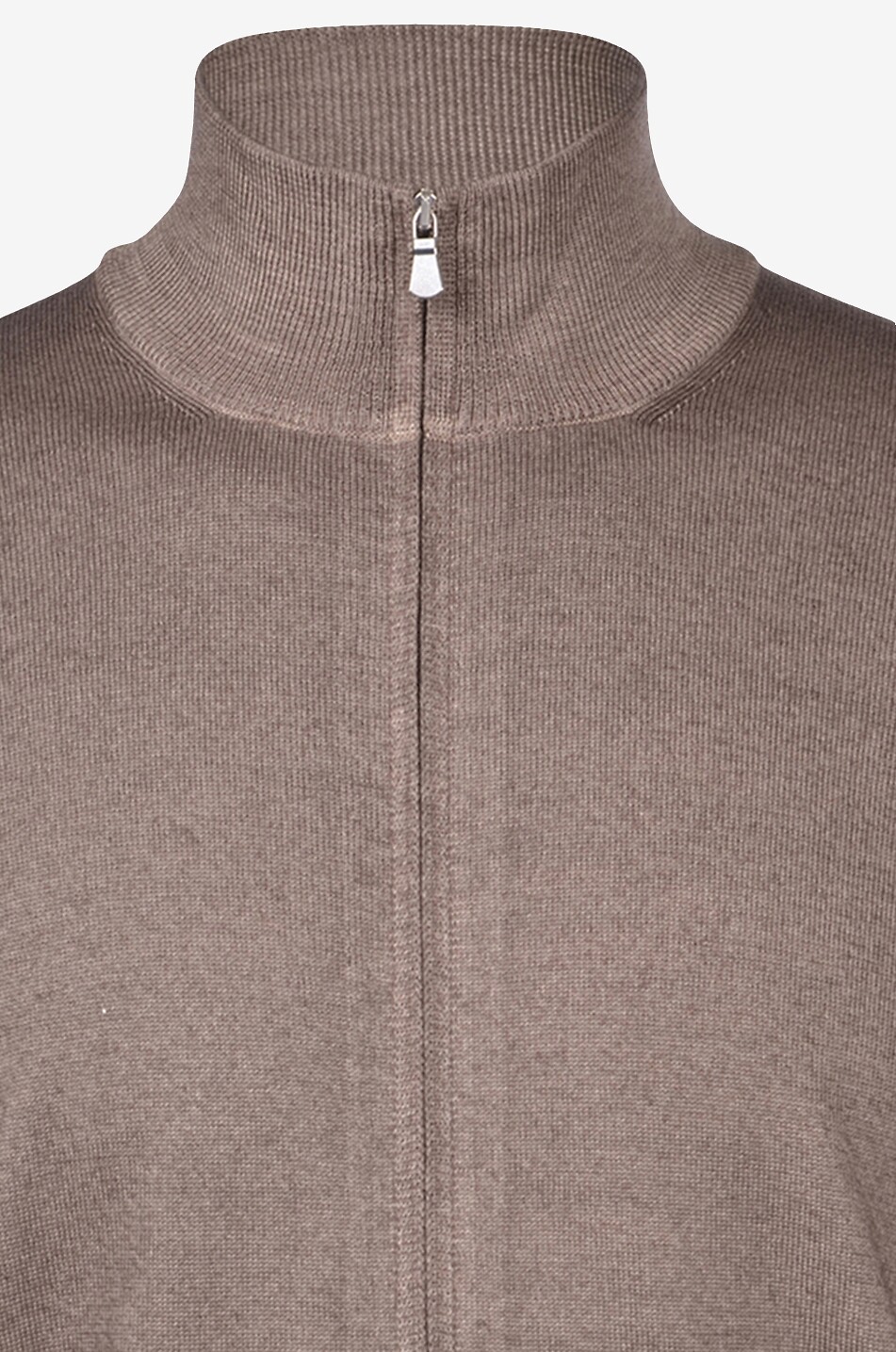 GRAN SASSO Feiner Cardigan mit Reissverschluss und Stehkragen Herren BRAUN 3