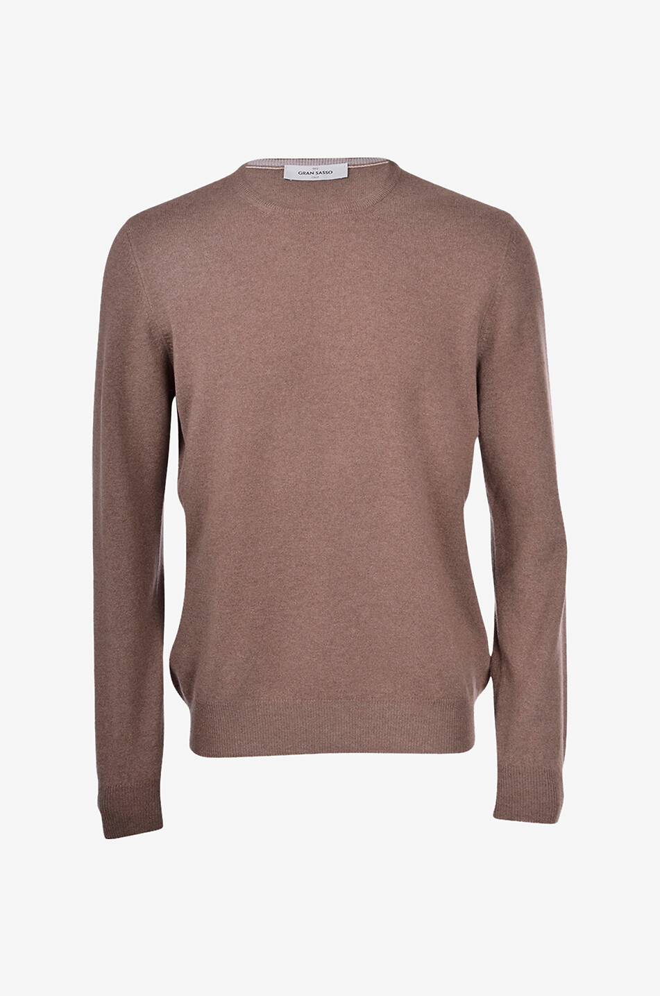 GRAN SASSO Pull fin à col rond Homme MARRON MOYEN 1