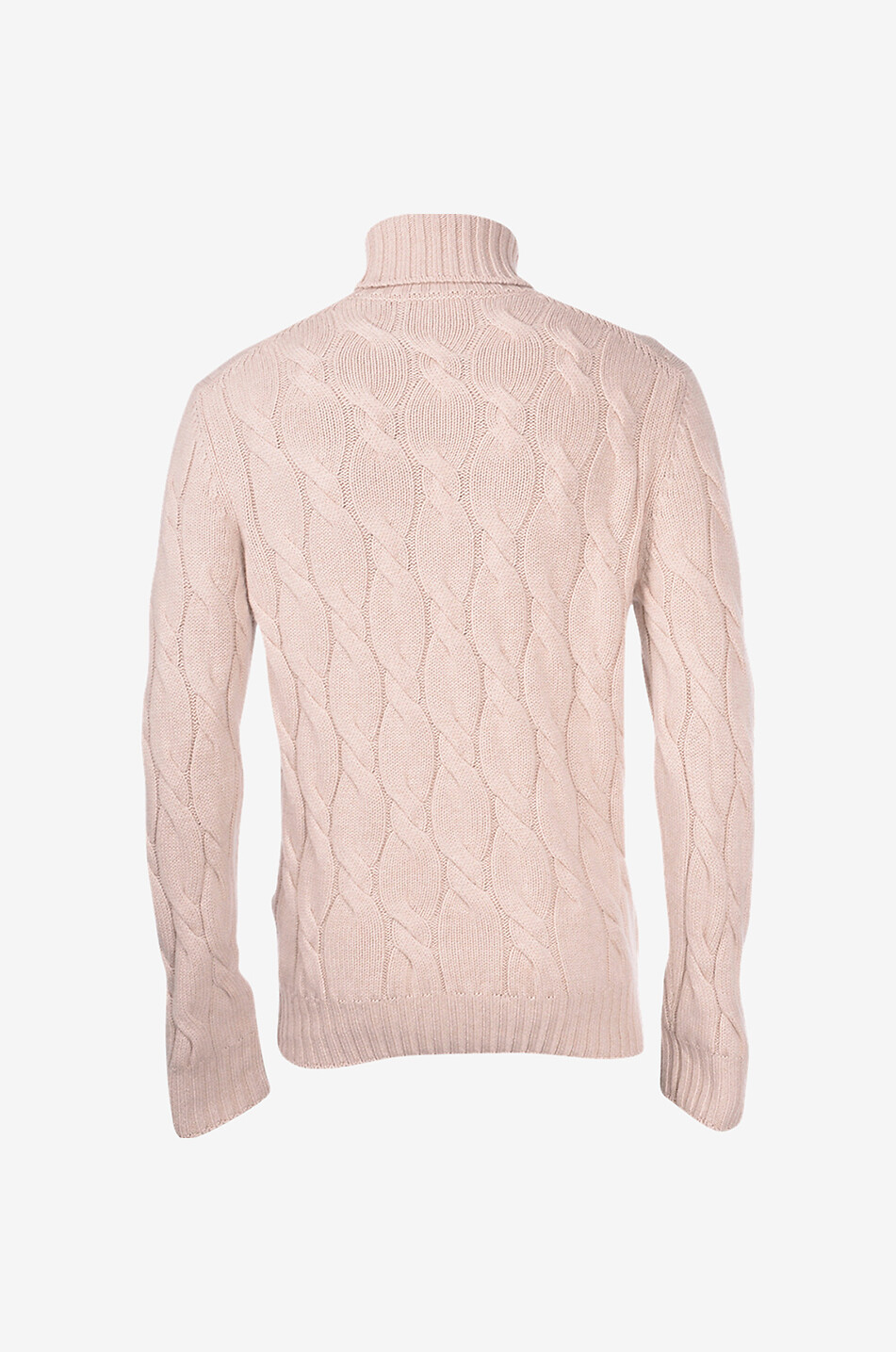 Cable-knit turtleneck jumper