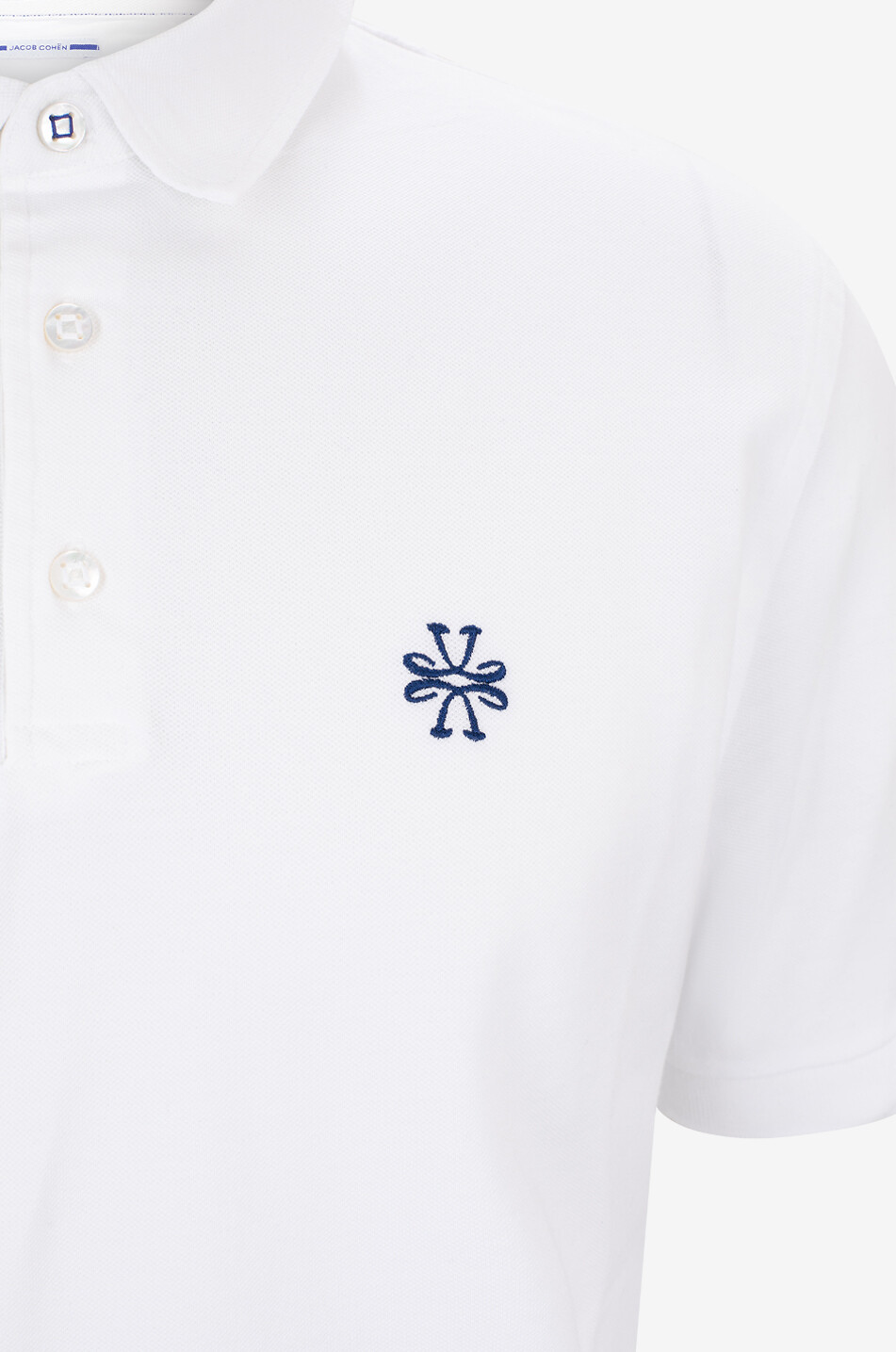 Cotton short-sleeved polo shirt