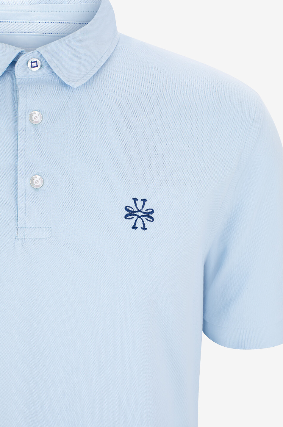 JACOB COHEN Kurzärmeliges Polohemd aus Baumwolle Herren HELLBLAU 3